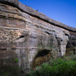 屏風ヶ浦の海食崖（千葉県銚子市）